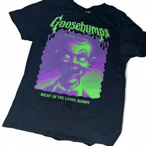 Goosebumps Black and Green Kids Short Sleeve Tee
